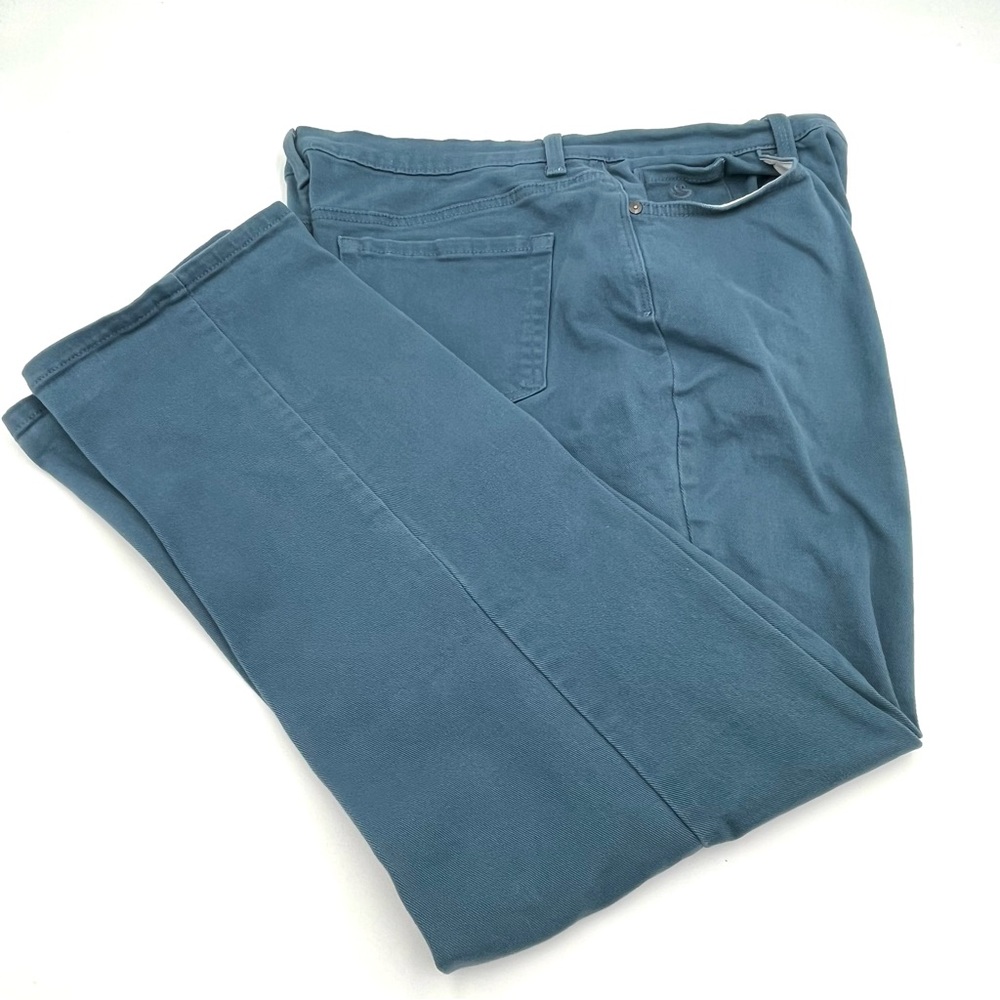 Gloria Vanderbilt Amanda High Rise Straight Leg Turquoise Denim Jeans Si…